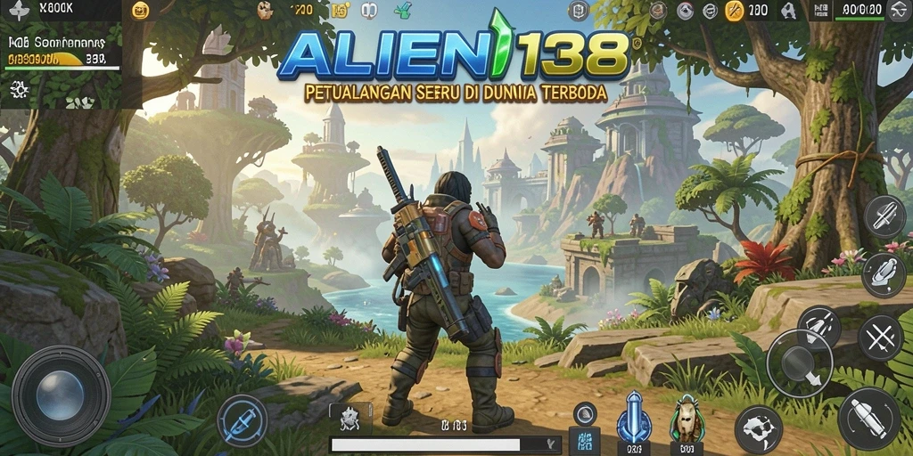 Screenshot gameplay Open World yang menampilkan aksi eksplorasi yang epik.