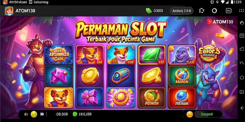 Tampilan gameplay ATOM138 yang seru dan mengasyikkan.