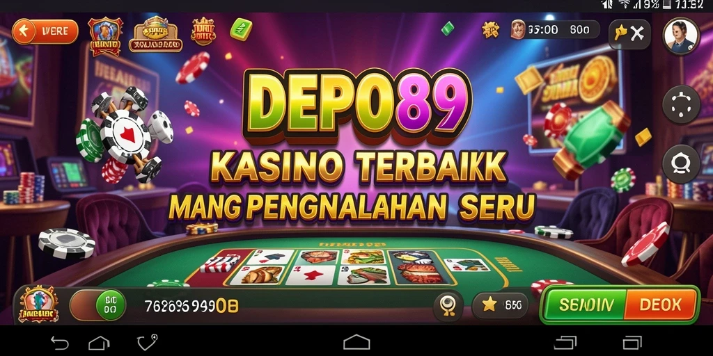 Tampilan gameplay menarik dari DEPO89 yang menampilkan berbagai permainan Kasino.