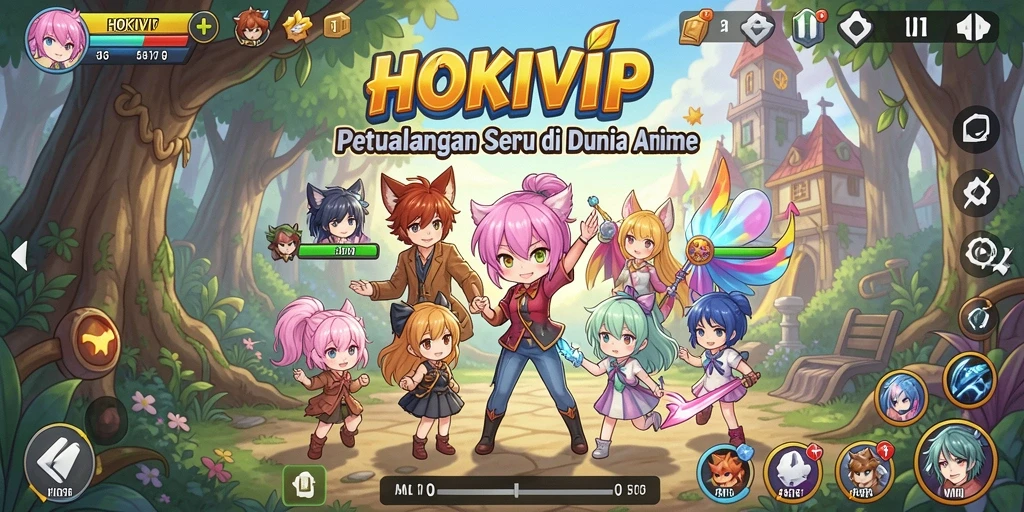 Tampilan gameplay HOKIVIP yang menegangkan dan penuh warna.