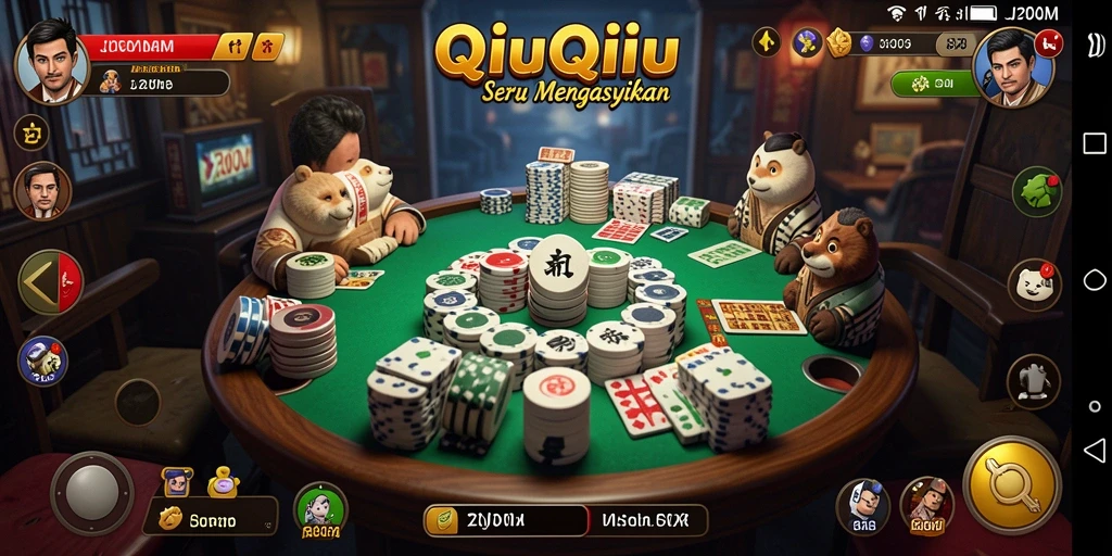 Gameplay QiuQiu yang seru di J200M terlihat di sini.