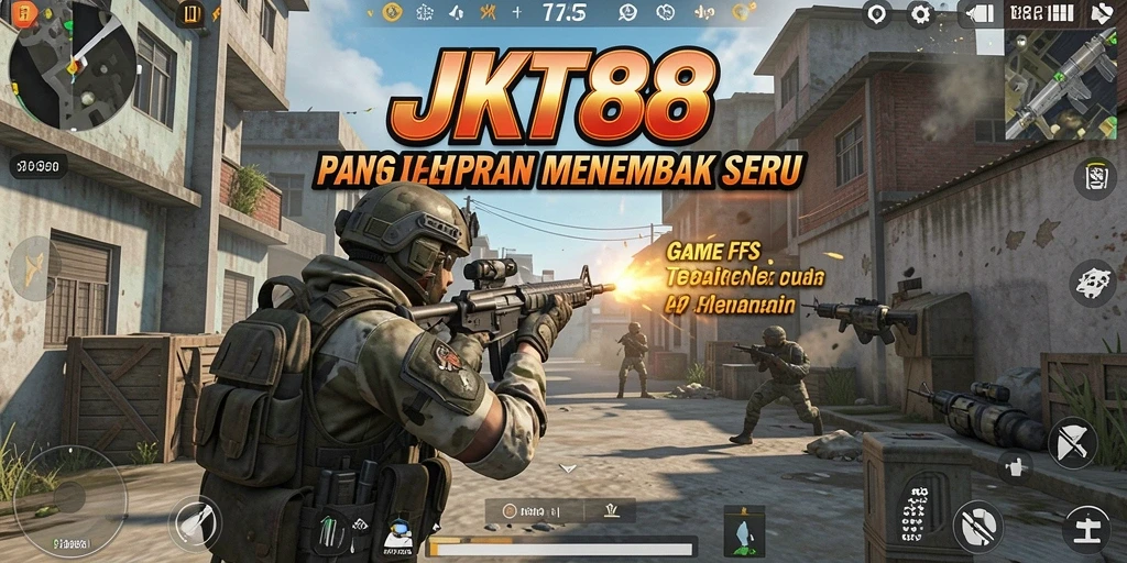 Tangkapan layar JKT88 menampilkan aksi menembak yang mendebarkan.