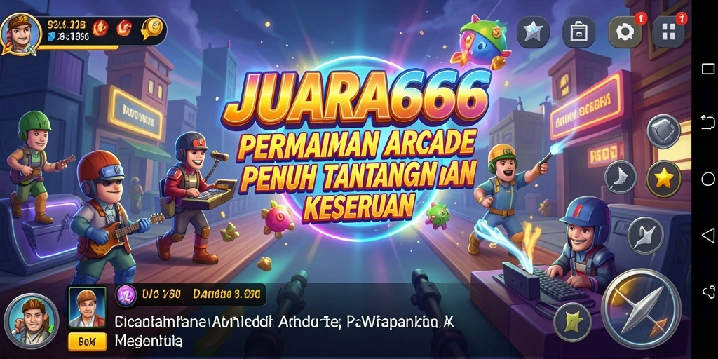 Tampilan gameplay JUARA666 yang seru dengan rintangan menarik.