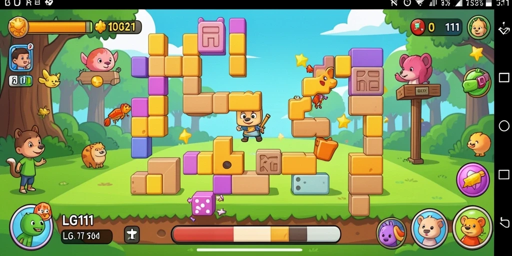 Tampilan gameplay menarik dari LG111 yang menantang.