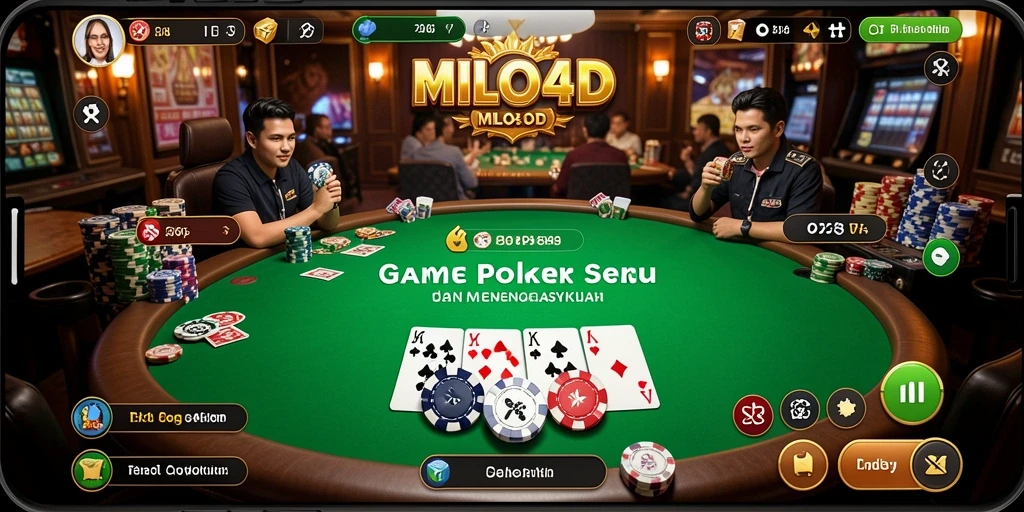 Screenshot utama MILO4D menampilkan pemain menikmati permainan poker.
