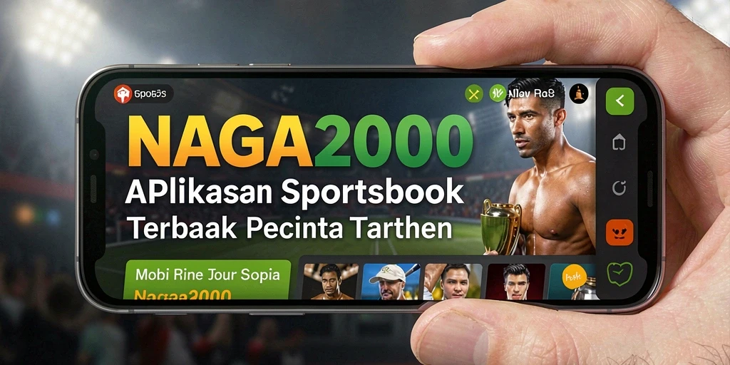Screenshot utama NAGA2000 menampilkan antarmuka taruhan olahraga yang menarik.