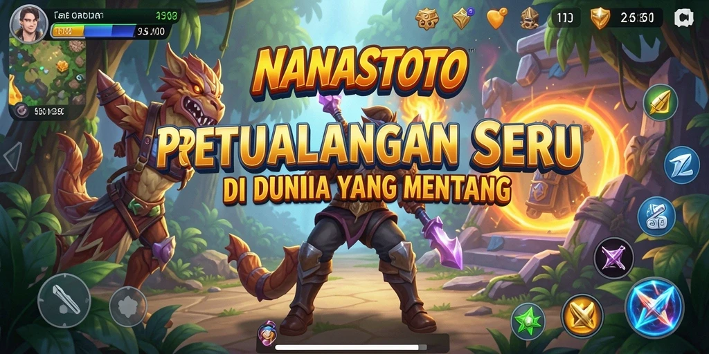 Tampilan gameplay NANASTOTO yang penuh petualangan dan tantangan.