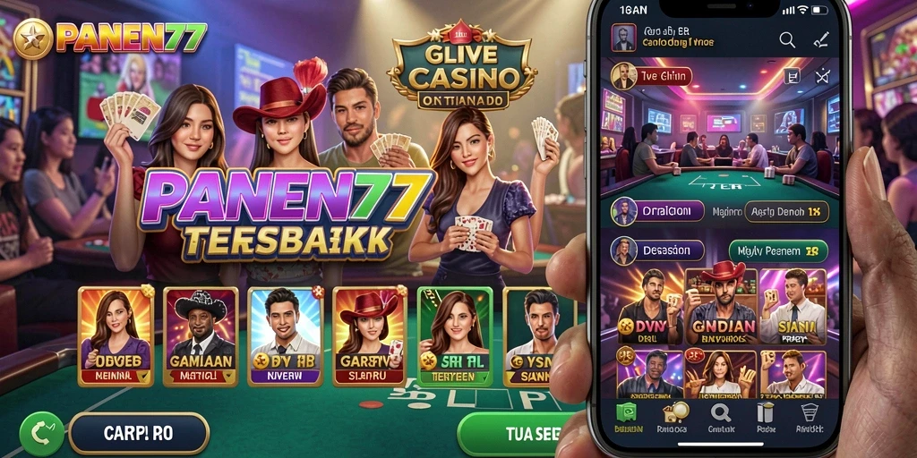 Screenshot gameplay penuh aksi dari PANEN77 Live Casino.