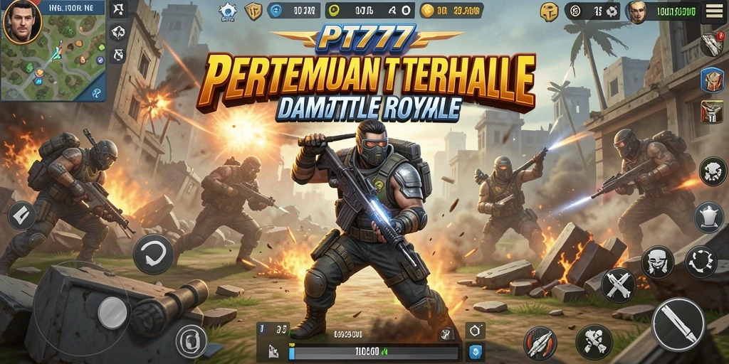 Gameplay mendebarkan dengan pertempuran real-time di PT777.
