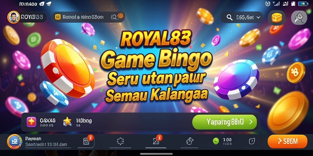 Tampilan menarik dari gameplay Bingo di ROYAL88.