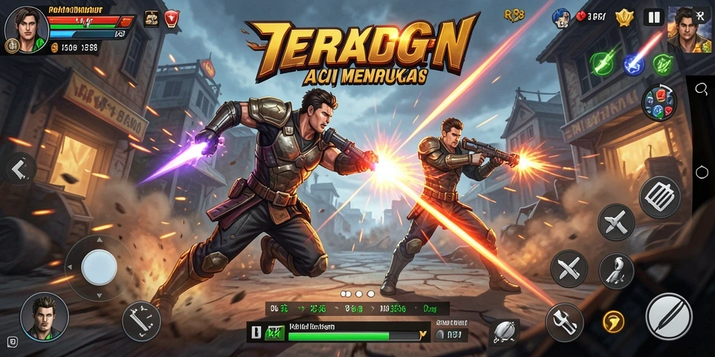 Tangkapan layar menunjukkan pertarungan aksi yang mendebarkan dalam RP8.