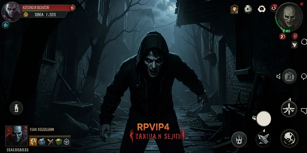 Screenshot RPVIP4 menampilkan suasana mencekam dan gameplay menegangkan.
