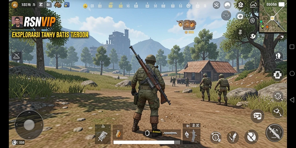 Tampilan gameplay RSNVIP dengan dunia Open World yang menawan dan eksplorasi yang mendebarkan.