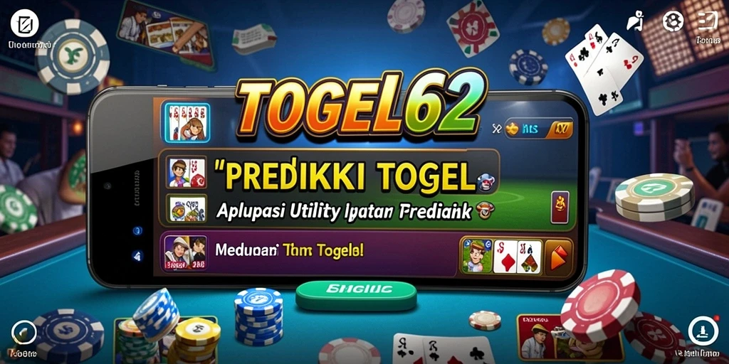 Screenshot aplikasi TOGEL62 menampilkan fitur analisis dan prediksi angka togel.