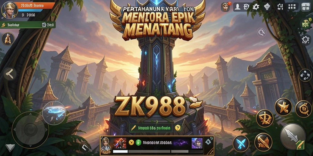 Screenshot menampilkan aksi mendebarkan dalam permainan Tower Defense.